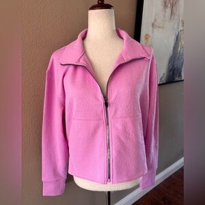 Nine West Women's Pink Zip-Up Jacket size Large